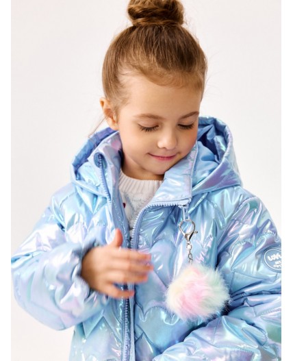 Куртка детская для девочек Cesare голубой