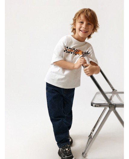 Футболка детская для мальчиков Lena белый