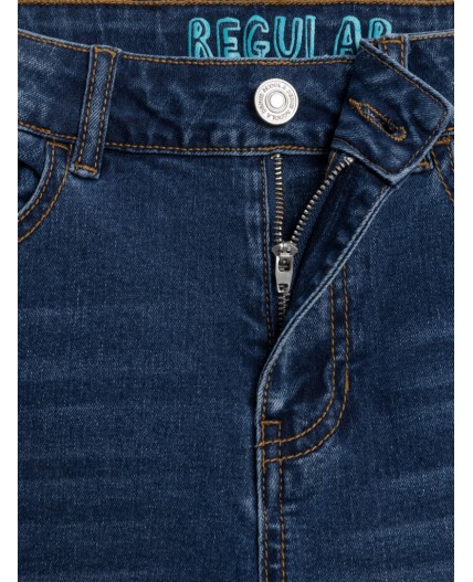 Брюки джинсовые детские для мальчиков Shiva темно-синий