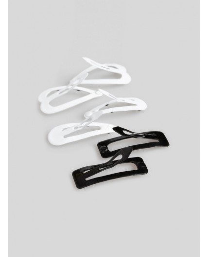 Набор из 6 заколок для волос дет. Herbal черно-белый