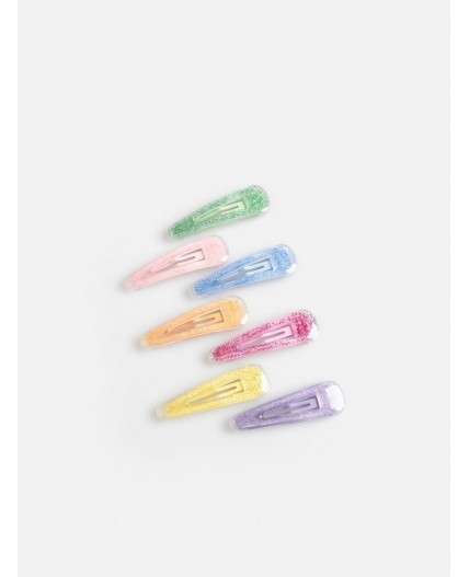 Набор из 7 заколок для волос дет. Grillo разноцветный