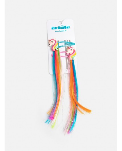 Набор из 2 заколок для волос дет. Niccy цветной