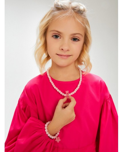 Комплект (бусы + браслет) детский Marienne цветной