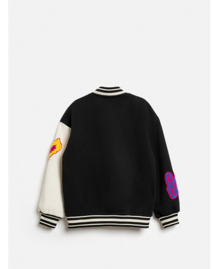 Куртка детская для девочек Tahat черно-белый