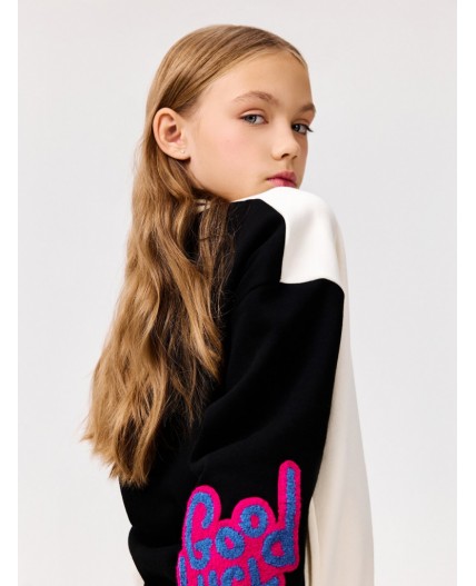 Куртка детская для девочек Tahat черно-белый