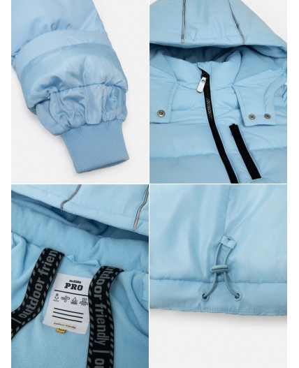 Пальто детское для девочек Kynes голубой