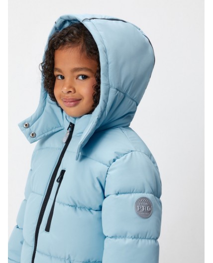 Пальто детское для девочек Kynes голубой