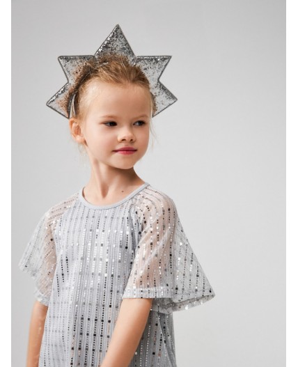 Ободок детский Adrian серебристый