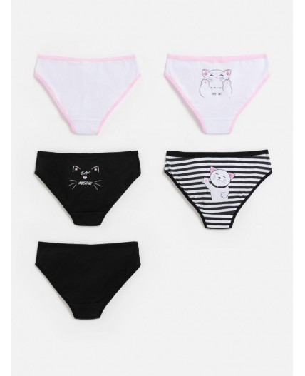 Трусы детские для девочек в наборе из 5 шт. Taisa цвет в ассортименте