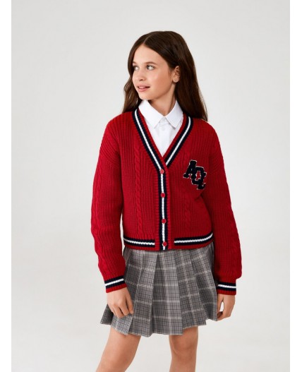 Кардиган детский для девочек Renata красный