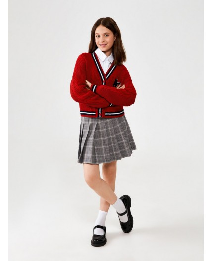 Кардиган детский для девочек Renata красный