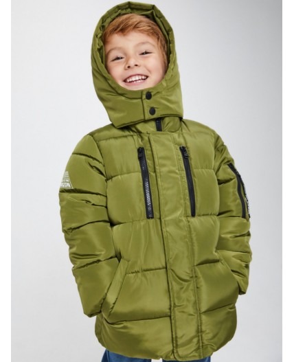 Пальто детское для мальчиков Rabban хаки