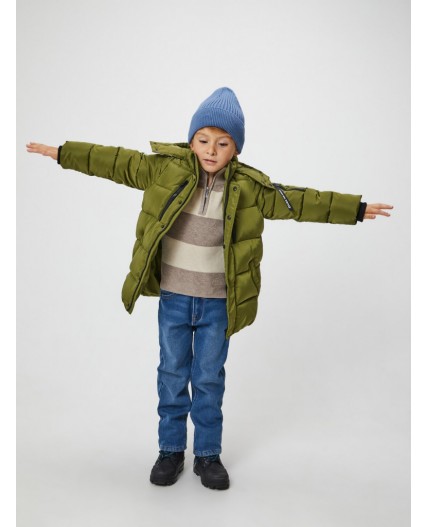 Пальто детское для мальчиков Rabban хаки
