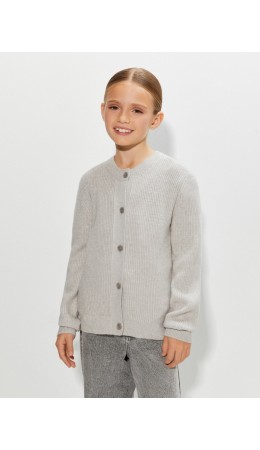 Жакет детский для девочек Carolina серый меланж
