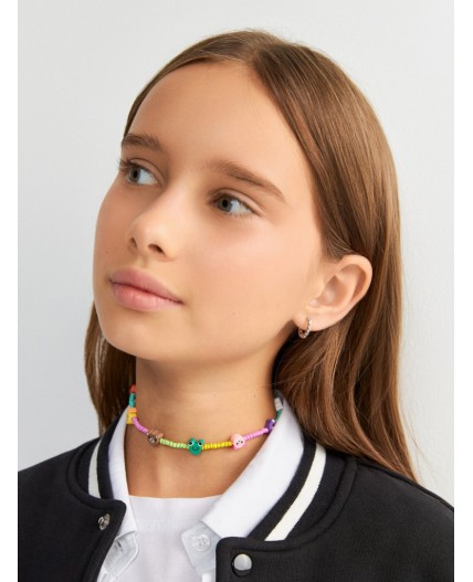 Набор (бусы + браслет) детский Linhad разноцветный