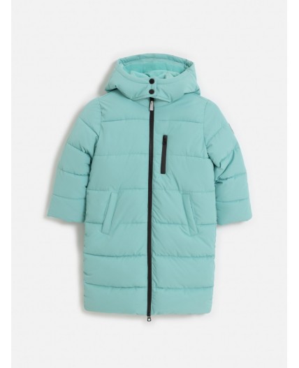 Пальто детское для девочек Kynes2 серо-голубой