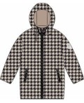 Куртка детская для девочек Mudras бежевая клетка