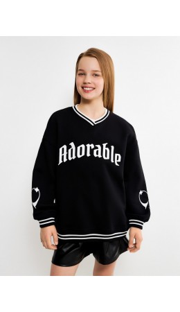 Джемпер детский для девочек Stanford черный