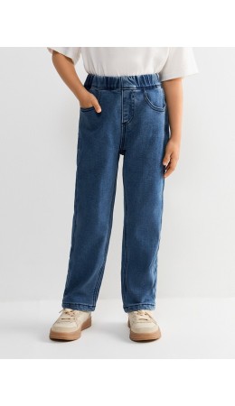 Брюки джинсовые (утепленные) детские для девочек Drusus синий