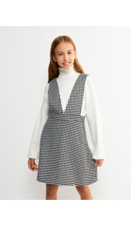 Сарафан детский для девочек Oblako черно-белый