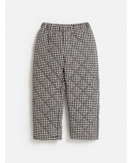 Брюки (утепленные)детские для девочек Mauma бежевый с черным