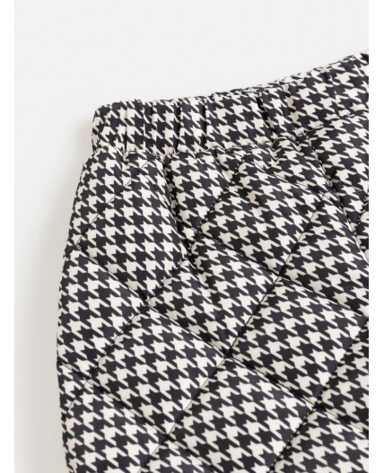 Брюки (утепленные)детские для девочек Mauma бежевый с черным