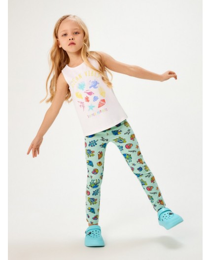 Майка детская для девочек Zagar белый