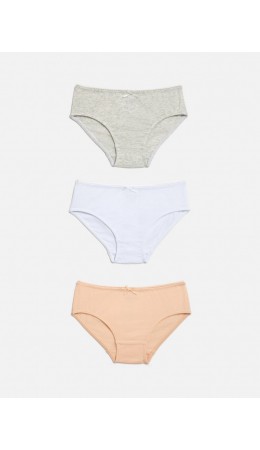 Трусы детские для девочек в наборе из 3шт Vanessa цвет в ассортименте