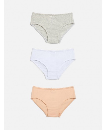 Трусы детские для девочек в наборе из 3шт Vanessa цвет в ассортименте
