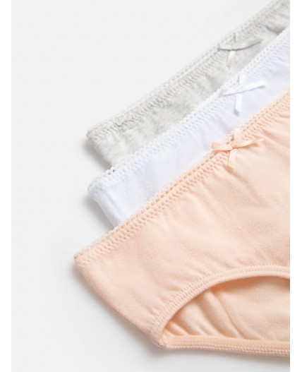 Трусы детские для девочек в наборе из 3шт Vanessa цвет в ассортименте