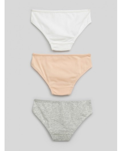 Трусы детские для девочек в наборе из 3шт Vanessa цвет в ассортименте