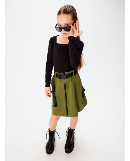 Юбка детская для девочек Vaissen хаки