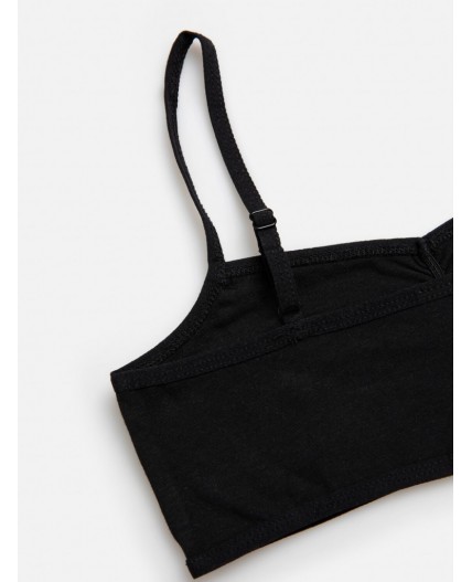 Майка детская для девочек Tin черный