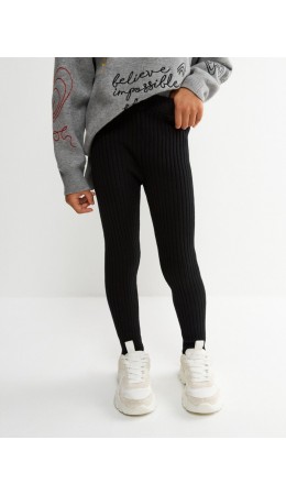 Брюки детские для девочек (лосины) Suzana черный