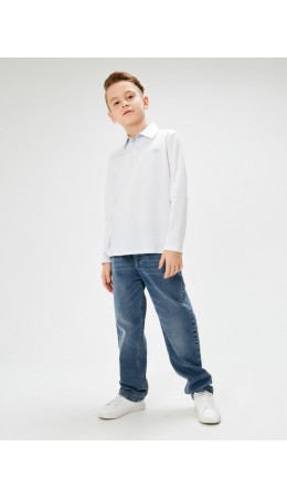 Сорочка-поло верхняя для мальчиков Sova белый