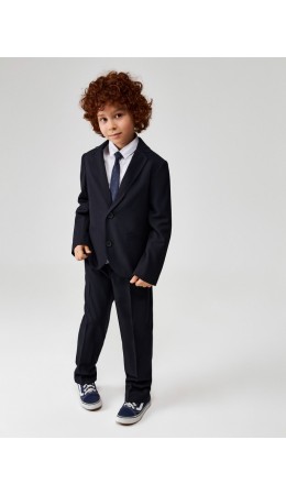 Пиджак детский для мальчиков Pavel jk черный-синий
