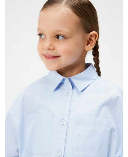 Блузка детская для девочек Nile голубой