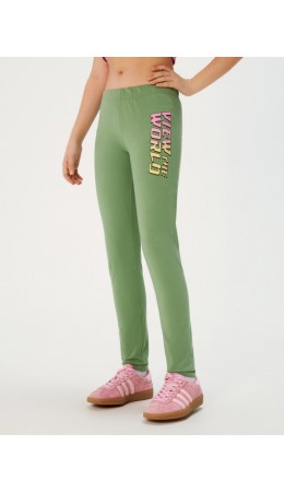 Брюки детские для девочек (лосины) Kosatka хаки