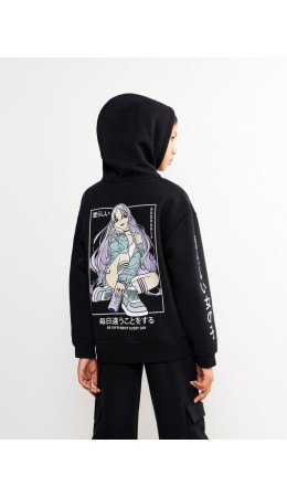 Куртка детская для девочек Kolonok черный