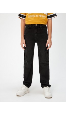 Брюки джинсовые детские для мальчиков Factum черный