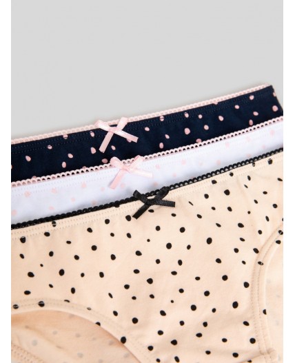 Трусы детские для девочек в наборе из 3шт Enrica цвет в ассортименте