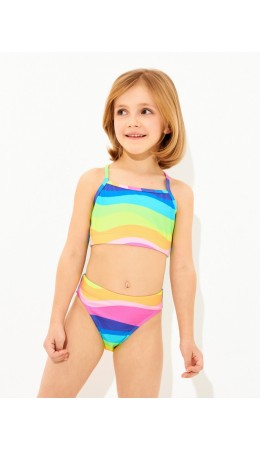 Купальный костюм детский для девочек Delaver набивка