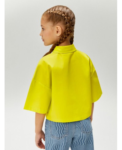 Блузка детская для девочек Coburg лайм