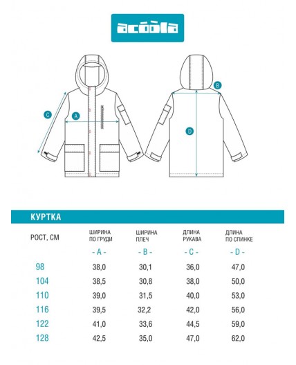 Куртка детская для мальчиков Chrom светло-зеленый