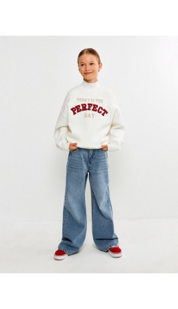 Свитер детский для девочек Carola молочный