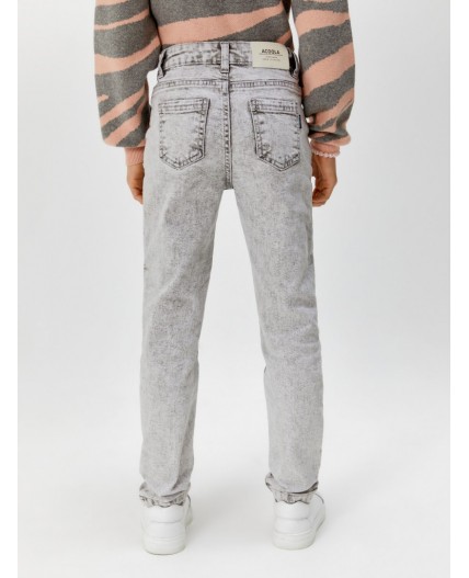 Брюки джинсовые детские для девочек Bona серый