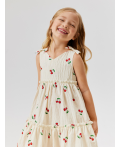 Платье детское для девочек Alcor белый принт