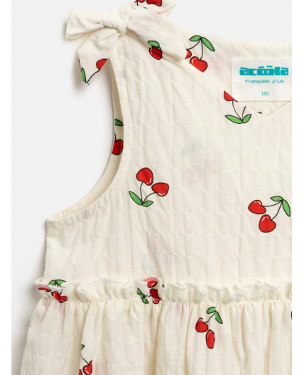 Платье детское для девочек Alcor белый принт