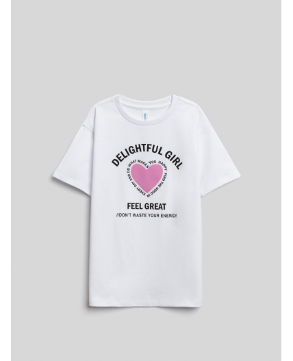 Футболка детская для девочек Berlinia белый