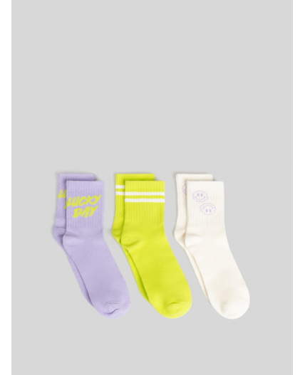 Носки детские в наборе из 3 пар Devi разноцветный